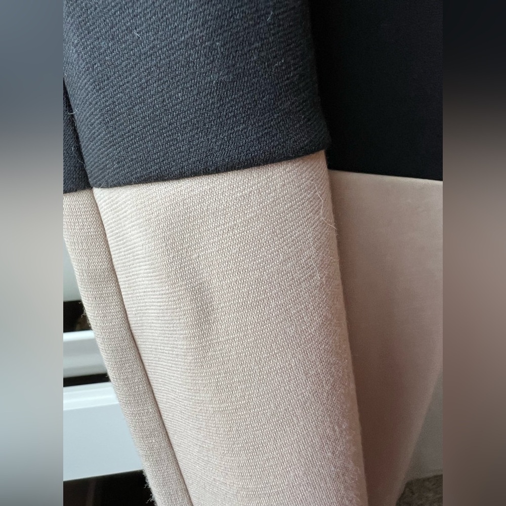 Dana Buchman Dress - Black /Tan Dress - 3/4 Sleeve - Picture 2 of 6